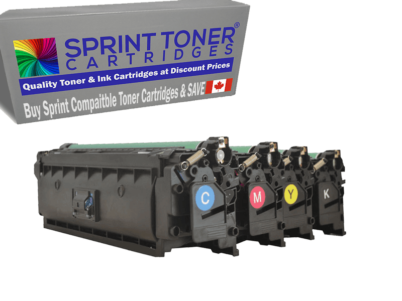 Load image into Gallery viewer, Compatible Canon 040H High Yield Toner Cartridges 4 Pack Set , B/C/Y/M