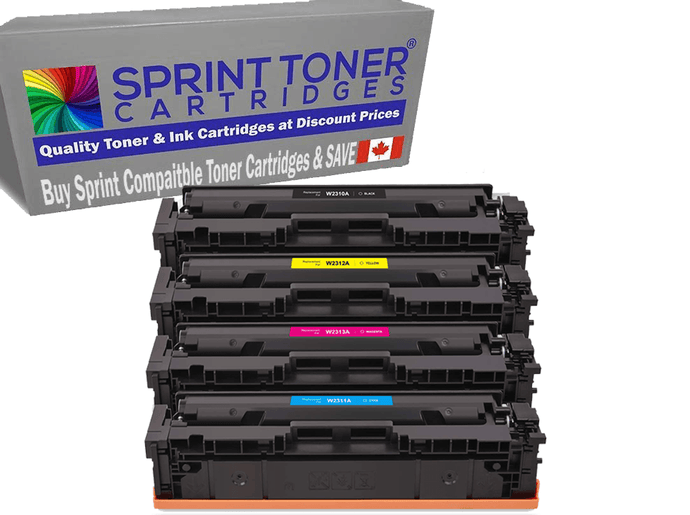 Compatible Hp 215A Colour Toner Cartridges.  W2310A, W2311A, W2312A, W2313A  NO Chip