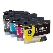 Compatible Brother LC404XL Ink Cartridge 5 Pack B/B/C/Y/M