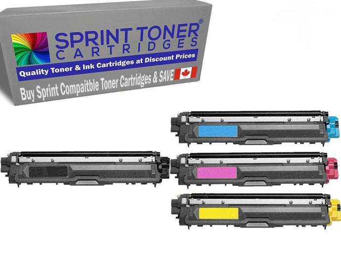 Compatible Brother TN229XL Toner Set  High Yield  B/C/Y/M, W/chip