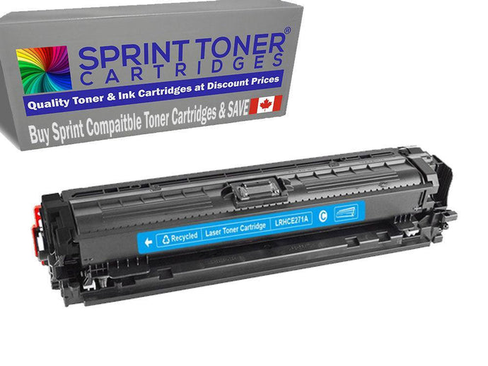 Compatible HP CE271A CYAN Toner Cartridge. HP 650A