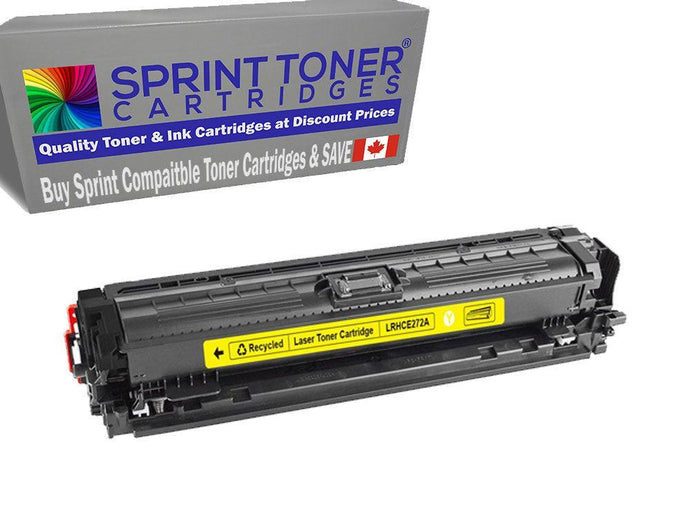 Compatible HP CE272A  YELLOW Toner Cartridge, HP 650A