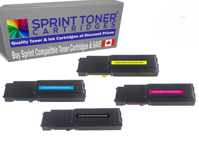 Compatible Xerox C400 C405 Toner Cartridge Combo 4 pack  HIGH YIELD