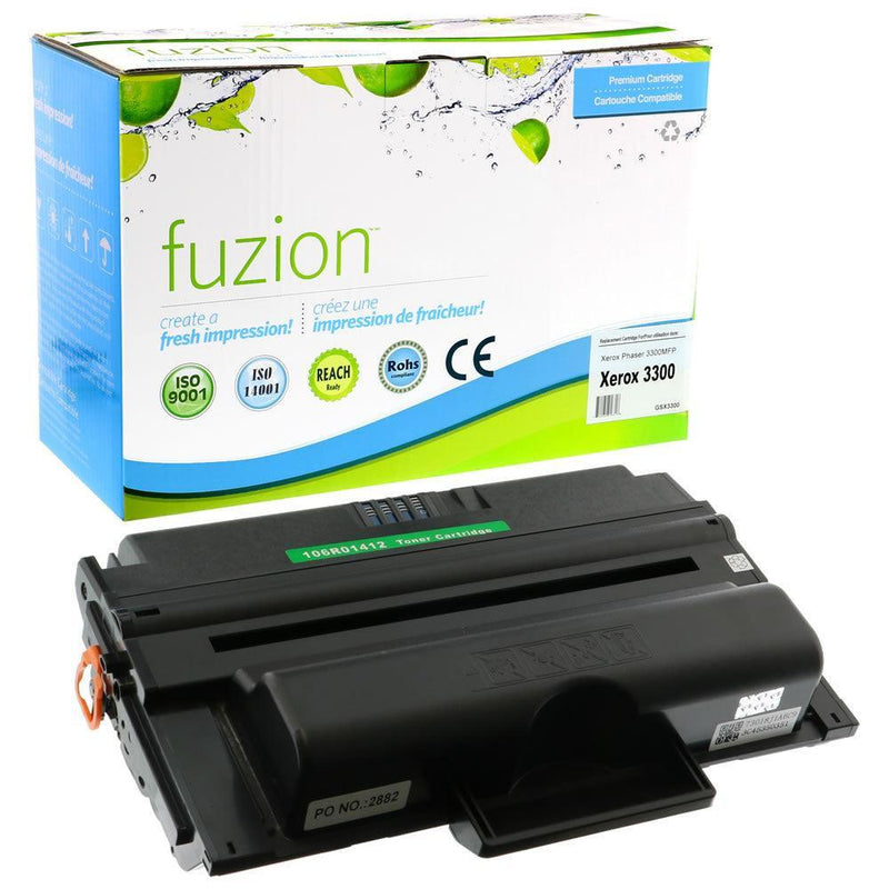 Load image into Gallery viewer, Remanufactured High Yield Toner Cartridge for Xerox 106R01412 - SprintToner -{ product.title }} , Xerox Compatible Toner Cartridges , Sprint Toner , 3300MFP, Compatible Xerox Phaser Printer: 3300, Xerox, Xerox 106R01412 toner cartridge, xerox 3300 toner, Xerox compatible, xerox compatible replacement aftermarket toner cartridges, Xerox Phaser, xerox phaser printers , SprintToner , sprinttonercartridges.com
