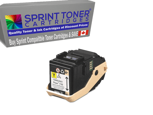 Compatible Xerox Phaser  7100 Yellow 106R02601 Toner Cartridge