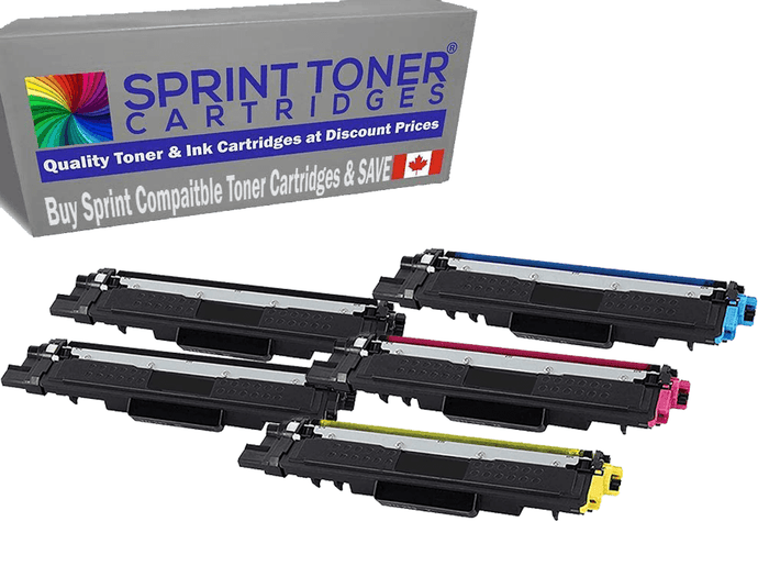 5 Pack TN227 Compatible Brother Toner Cartridges Set TN-227,