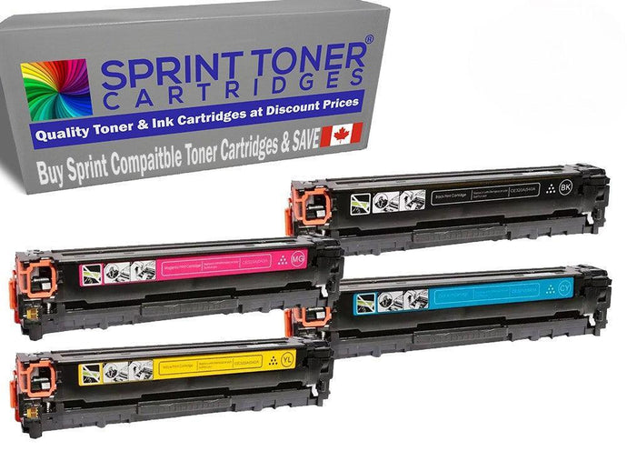 Compatible 4 Pack HP 124A Colour Set Toner Cartridges, HP Q6000A, Q6001A, Q6002A, Q6003A - SprintToner