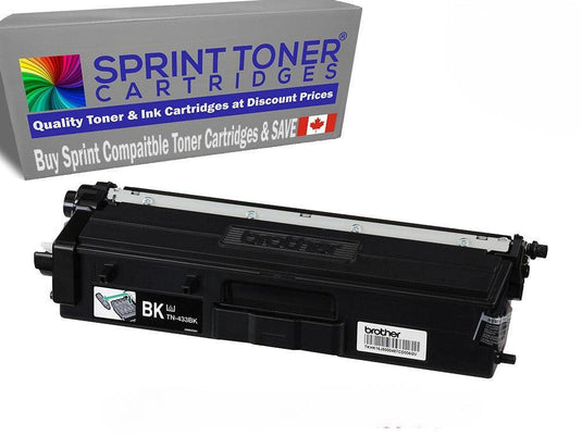 Compatible Brother TN433Bk Black Toner Cartridge - SprintToner