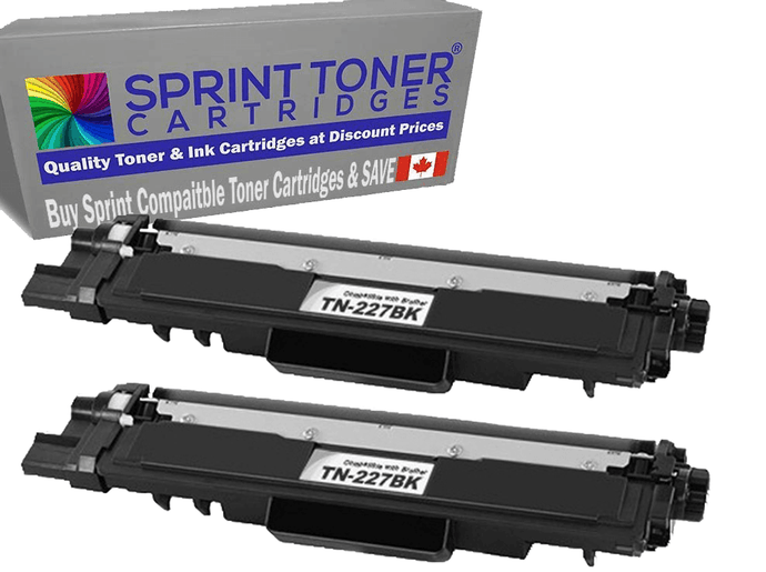 Compatible TN227BK Brother Black Toner Cartridge W/Chip. 2 Pack - SprintToner -{ product.title }} , Brother Compatible Toner Cartridges , SprintToner , Brother,Brother Compatible Replacement Toner Cartridges,Brother tn227,Chip inclluded,chip included,High Yield,HL-L3210CW,HL-L3230CDW,HL-L3270CDW,HL-L3290CDW,MFC-L3710CW,MFC-L3750CDW,MFC-L3770CDW,TN-227,TN-227BK,TN227,TN227BK,TN227BK black toner cartridges,with chip , SprintToner , sprinttonercartridges.com