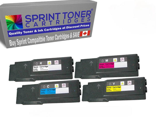Compatible Xerox Phaser 6500, 6505, Toner Cartridges Combo Pack - SprintToner